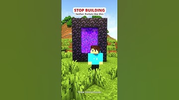 Noob vs Pro Nether Portal Design #shorts