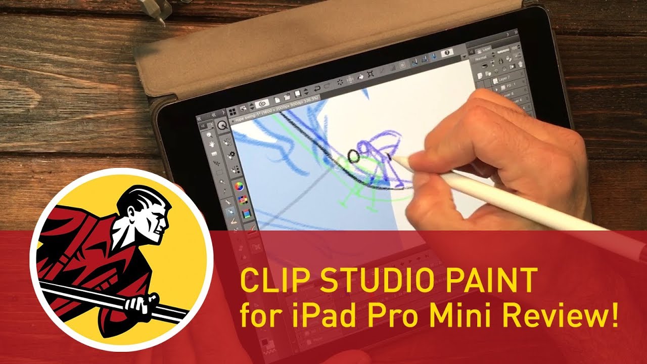 Clip Studio Paint for iPad Pro - Mini Review! - YouTube