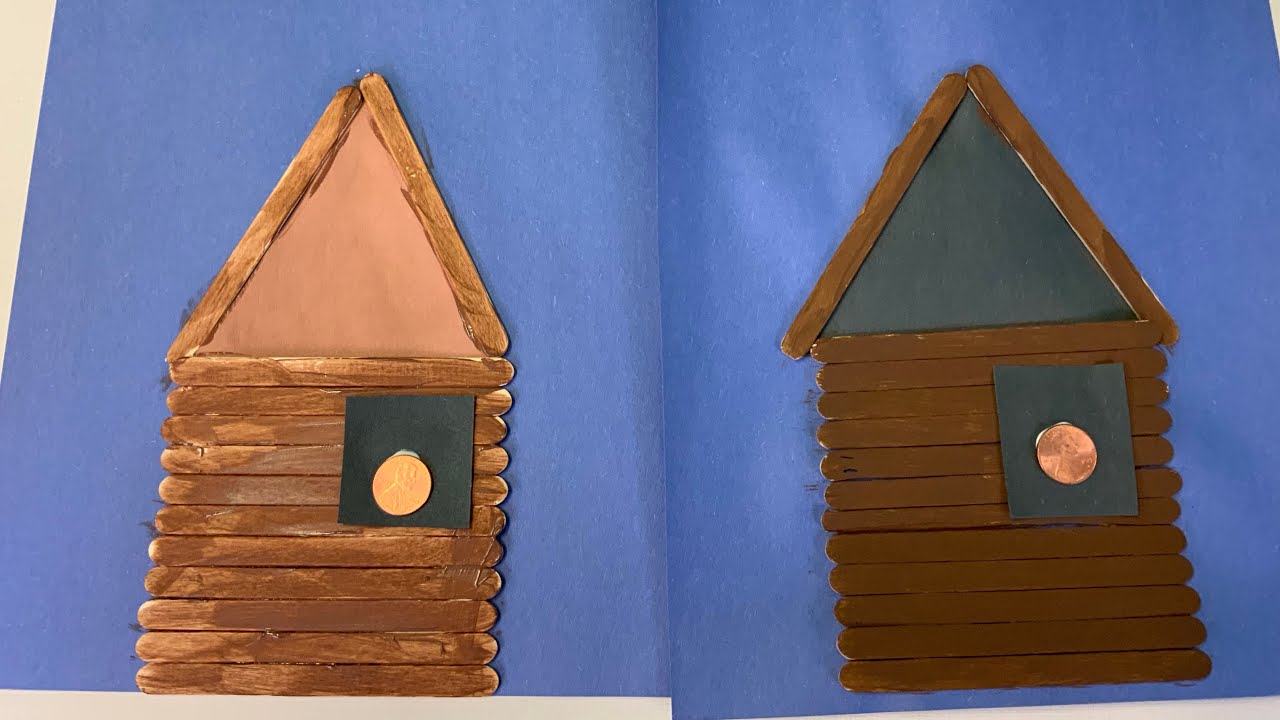 DT Crafts: Popsicle Stick Log Cabin - YouTube