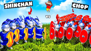 BIGGEST BATTLE OF ALL TIME🔥CHOP vs SHINCHAN vs AMAAN-T | 999,789,997 ARMY Soldiers