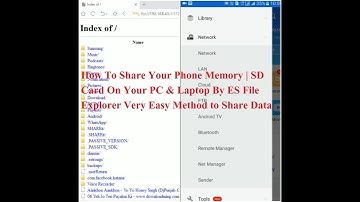 Without Usb Cable Share Your Phone || SD Card in Laptop | PC By ES File Explorer