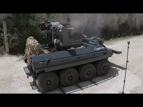 7.62밀리 미니건으로 무장한 <strong>독일</strong> 라인메탈사 &amp;#39;미션 <strong>마스터</strong>&amp;#39; SP 무인지상차량