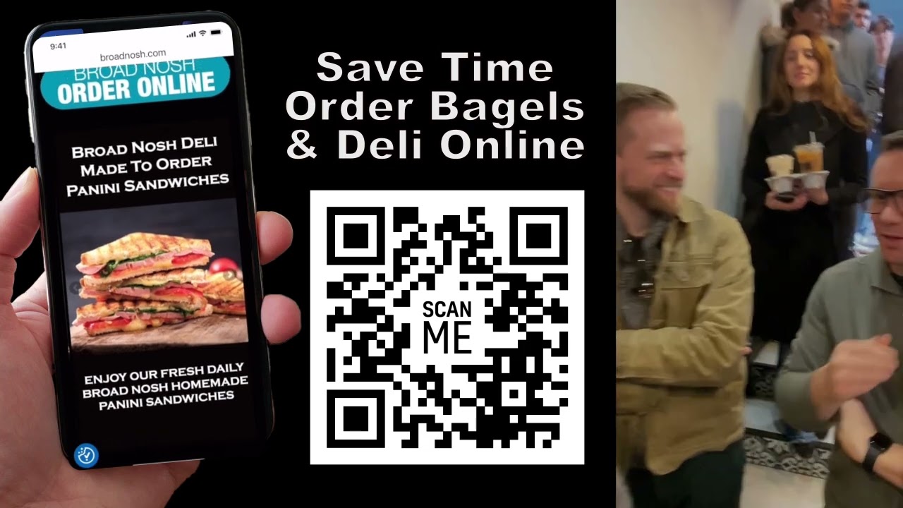 Save Time Order Bagels Deli Online Broad Nosh New York #bagels Broad Nosh Bagel Deli Catering NYC