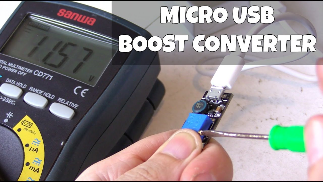 Micro USB boost converter - MT3608 