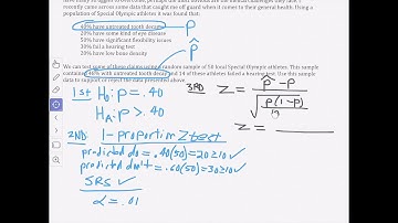 1 Proportion z-tests