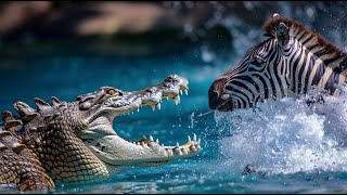 Remarkable! Zebra gets eaten by crocodiles while it tries to escape!! by Pawmission 2,020 views 2 weeks ago 3 minutes, 30 seconds