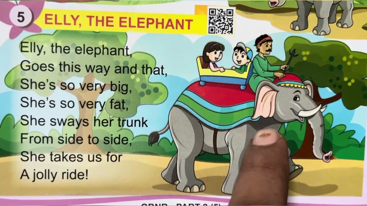 Elly The Elephant 🐘 | Nursery Rhymes | English Rhymes | Poem