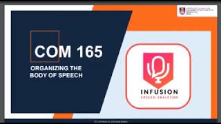 Organizing Body Of Speech