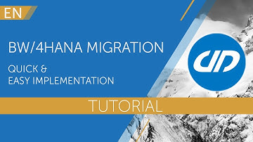 Tutorial BW/4HANA - How to Prepare and Accelerate Migrations