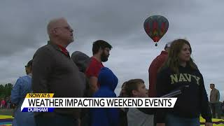 Expected rain already dampening number of Memorial Day Weekend events