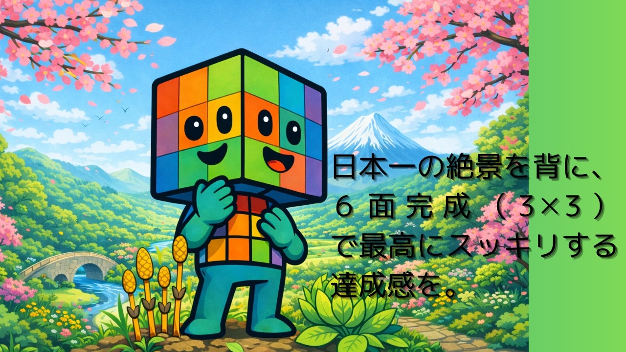 「ルービックキューブ6面完成（3✕3）までの手順を解説」９５