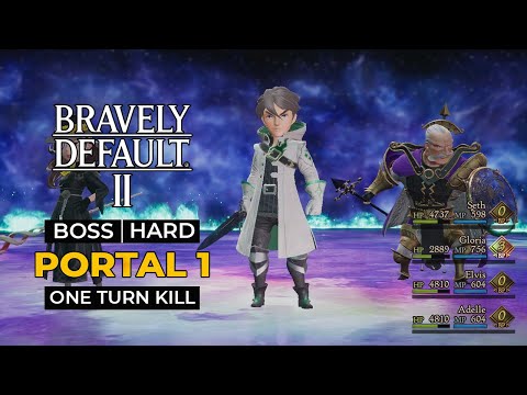 Bravely Default 2: Portal 1 (Boss | Hard | One Turn Kill)