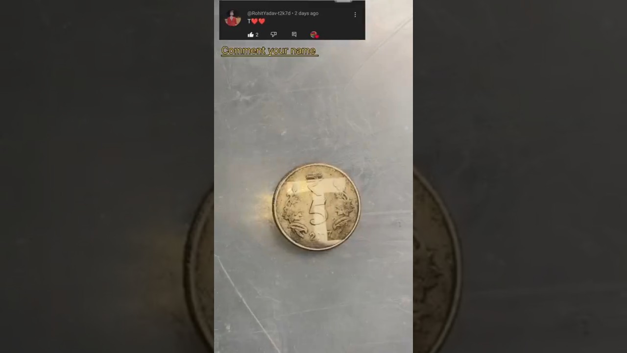 t letter coin cleaning