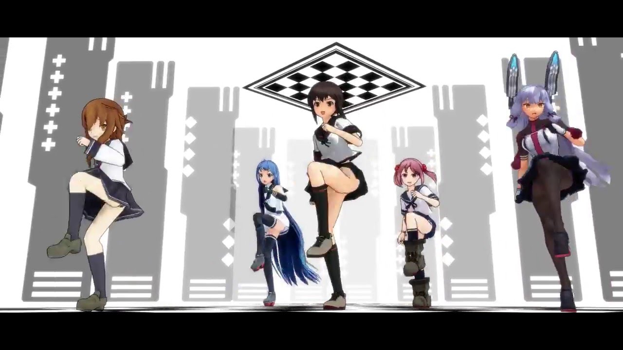 【MMD艦これ】初期艦5人で「一騎当千」