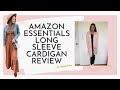 Amazon essential lightweight long sleeve cardigan review