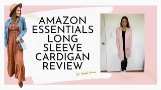 Amazon essential lightweight long sleeve cardigan review