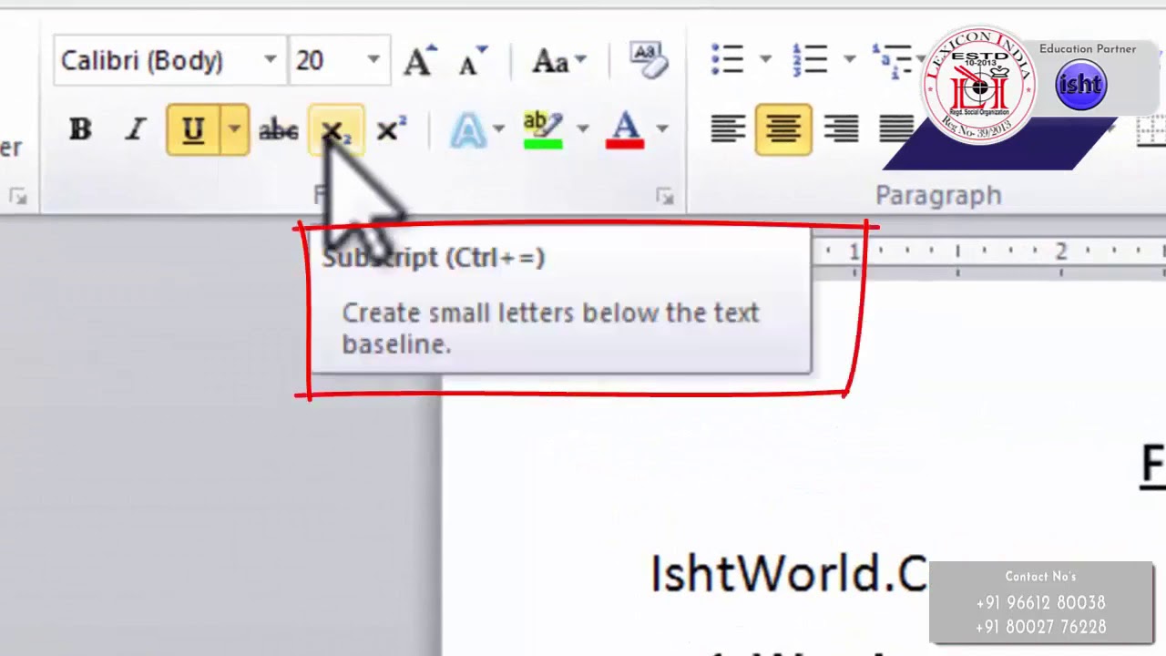2. Ms Word HOME TAB FONT OPTIONS YouTube