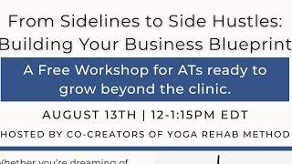 From Sidelines to Side Hustles: From AT to Entrepreneur