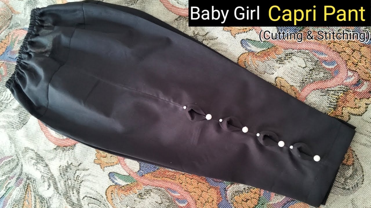 Tips & Tricks Of Sewing CAPRI PANT PLAZO For Baby Girl|| Cutting and Stitching