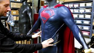 Superman Suit 'Man of Steel' Behind The Scenes [+Subtitles]