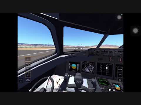 Infinite Flight Simulator Boeing 717-200 Take off (Cockpit View).