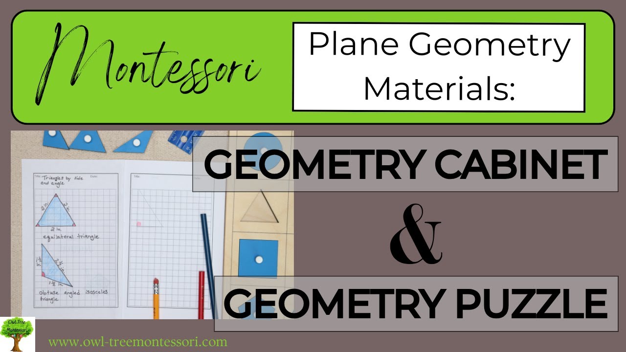 Montessori Plane Geometry Materials: The Geometry Cabinet and Geometry Cabinet Shape Puzzle