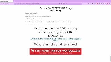 Sales Page Examples (Four Marketing Courses For $4)