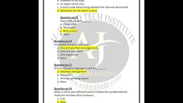 CS201 SOLVED MCQs FINAL TERM BY JUNAID