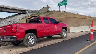 I-25 Bridge/Overpass Reduced to Mangled Chunks and in Sports Rockies Win Again
