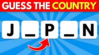 Can You Guess The Country Without Vowels 🌍🤔 Country Quiz 2025