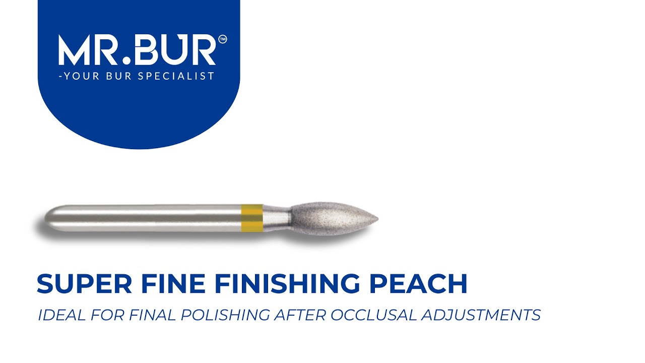 ISO SF368 Super Fine Finishing Peaches Diamond Bur FG | MR.BUR
