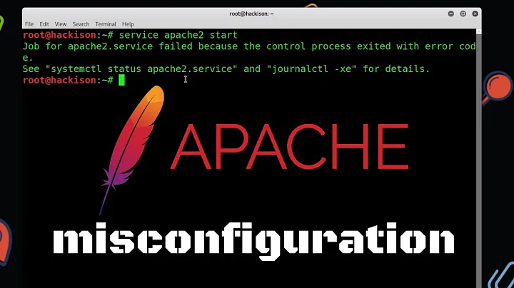 How to solve apache2 error while starting | job for apache2.service failed