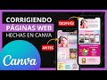 🥇Corrigiendo Páginas Web hechas en CANVA 2023 - 🎨 Paso a Paso