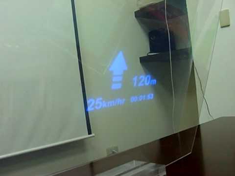 Transparent display with MEMS laser pico-projector - YouTube