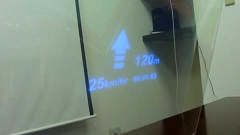 Transparent display with MEMS laser pico-projector