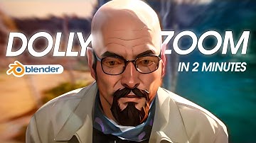 How To Dolly Zoom (Vertigo Effect) in Blender in 2 Minutes