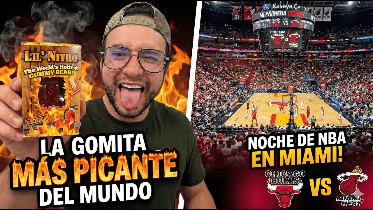 Gomita MÁS PICANTE del mundo + Nuestro primer partido de NBA en USA