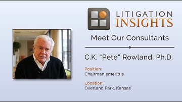 Meet Dr. Pete Rowland of Litigation Insights