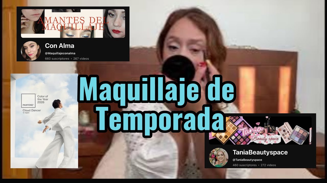 ✨MAQUILLAJE DE TEMPORADA CON EL COLOR DEL AÑO☁️CLOUD DANCER☁️