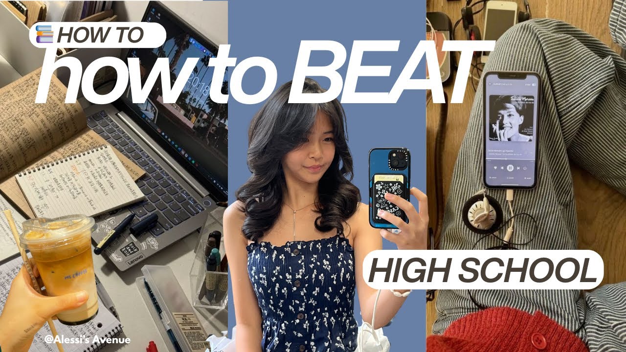 HOW TO BEAT HIGH SCHOOL with study tips˖°.☕️.📚*:･ I pt.1 - YouTube