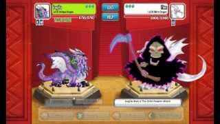 dragon city octopus Vs. pure metal, p-earth and mirror dragons