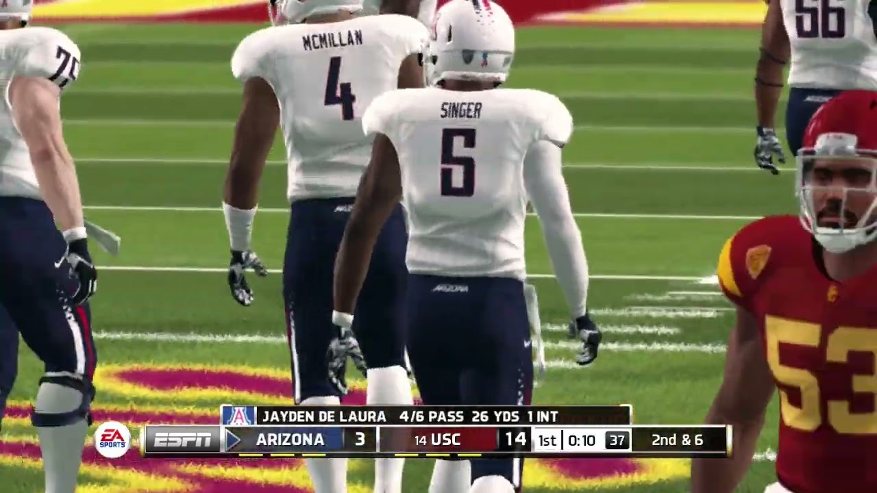 Arizona Wildcats vs USC Trojans NCAA Football 14 Updated to 2023