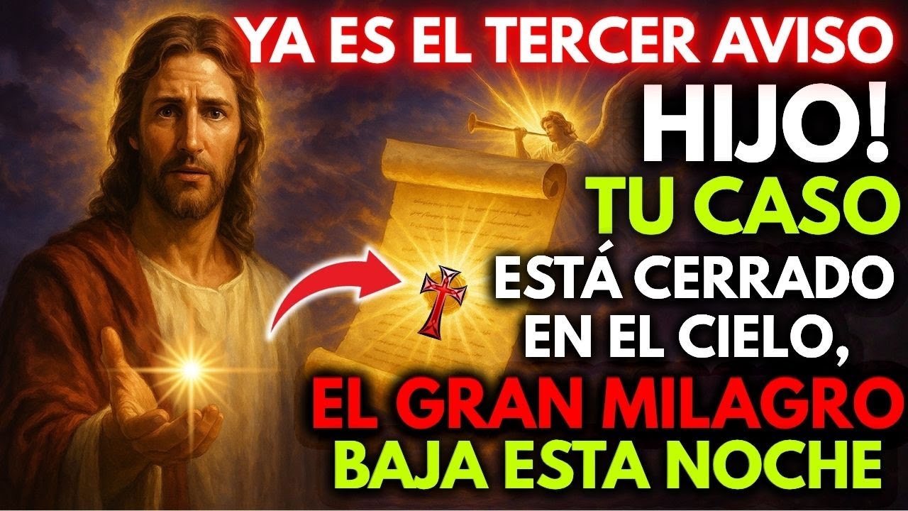 ⚠️ ¡URGENTE, Hijo! Tu Caso Está Cerrado En El Cielo, El Gran Milagro Baja Esta Noche