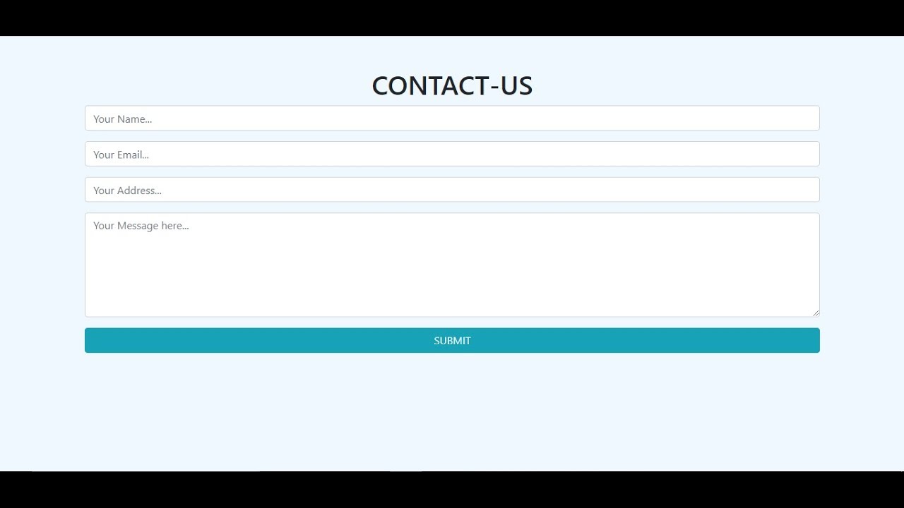 #Responsive #Bootstrap #itech96 Responsive contact form Using Bootstrap ...