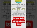 1st year Math pairing scheme 2026  class 11 math scheme 2026  11th final pairing scheme 2026   Sir N