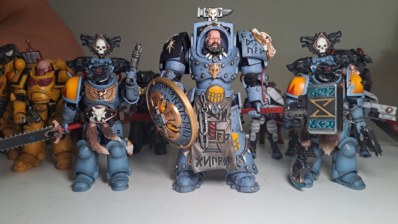 Arjac Rockfist from Joytoy. 1/18 scale. #joytoy #spacewolves - YouTube