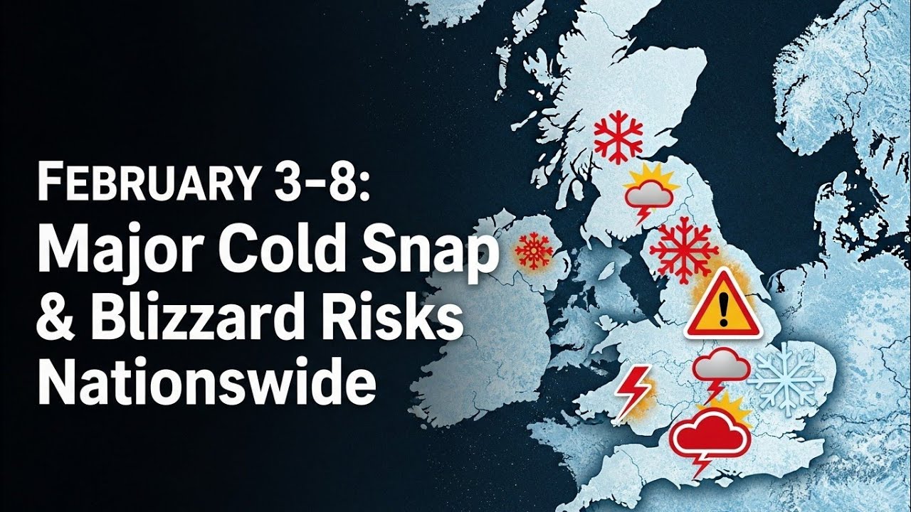 February 3–8: Major Cold Snap & Blizzard Risks Nationwide #UKWeather# ...