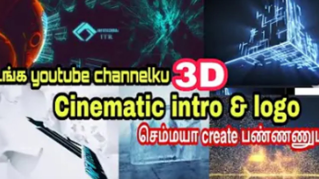how to make YouTube intro maker using laptop and PC easily in Tamil ...