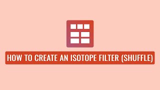 Smart Post Show Pro - How To Create an Isotope (Shuffle) Filter