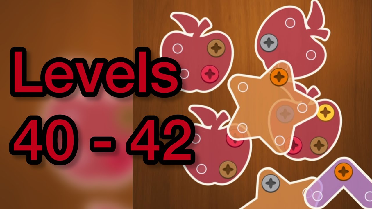 Woodle Screw Jam- Nuts & Bolts - Gameplay Walkthrough Levels 40 - 42 ( iOS, Android )